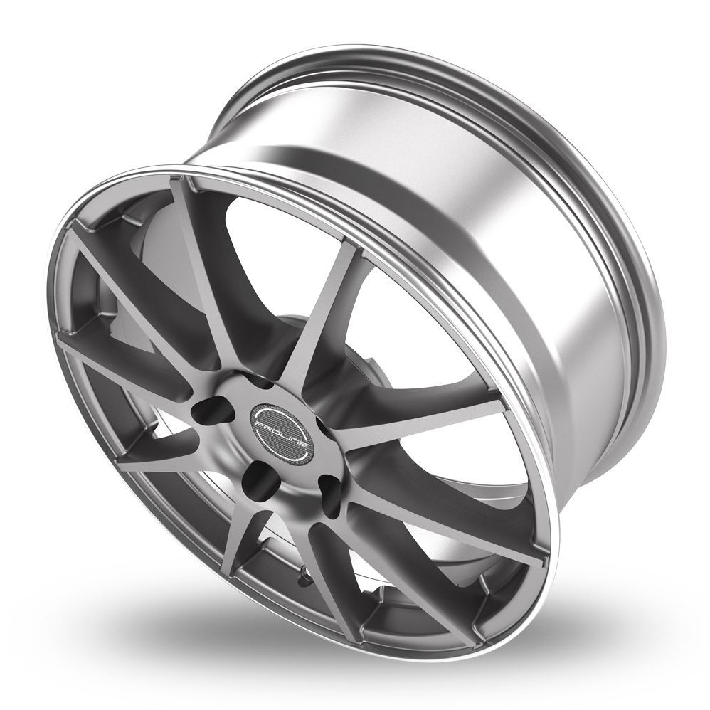 18 Inch Proline UX100 Grey Rim Polished Alloy Wheels