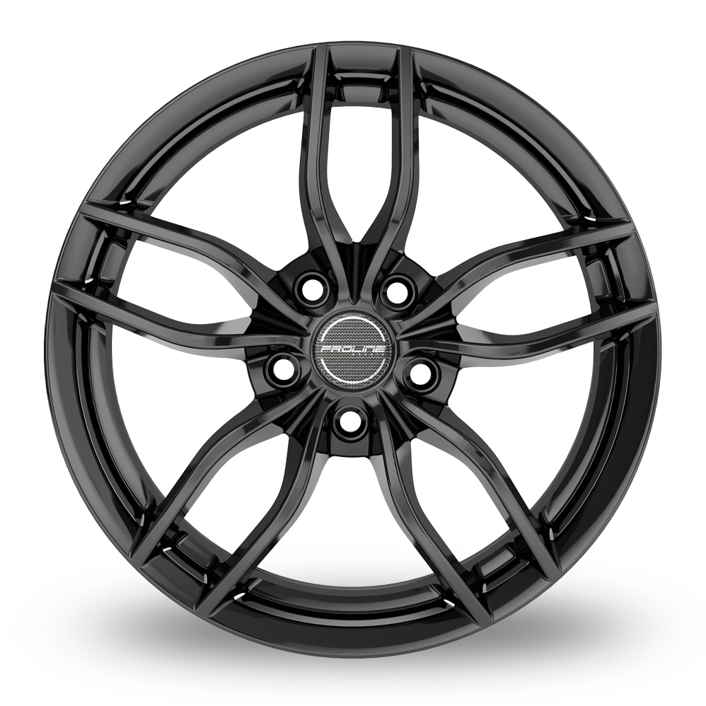 20 Inch Proline ZX100 Black Glossy Alloy Wheels