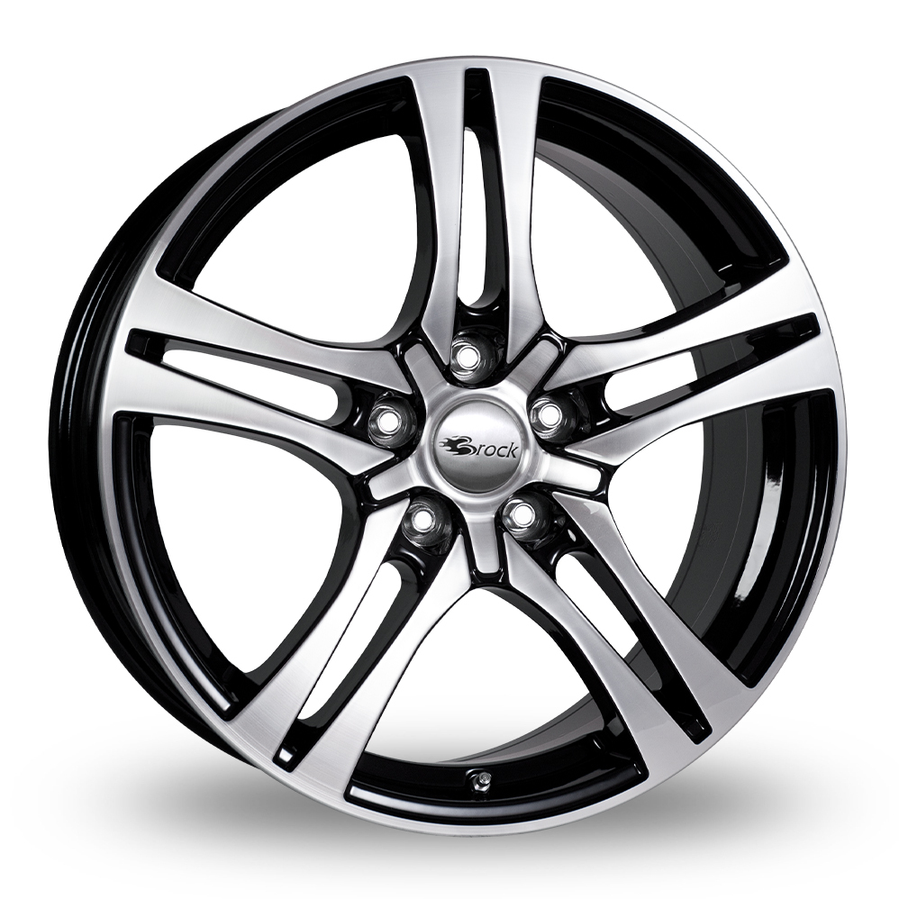 16 Inch RC Design RC26 Gloss Black Polished Alloy Wheels