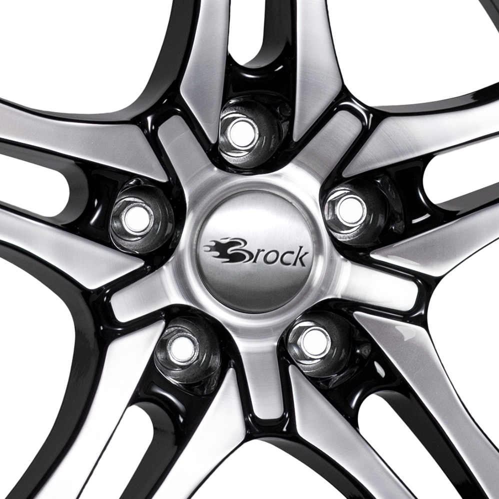 16 Inch RC Design RC26 Gloss Black Polished Alloy Wheels