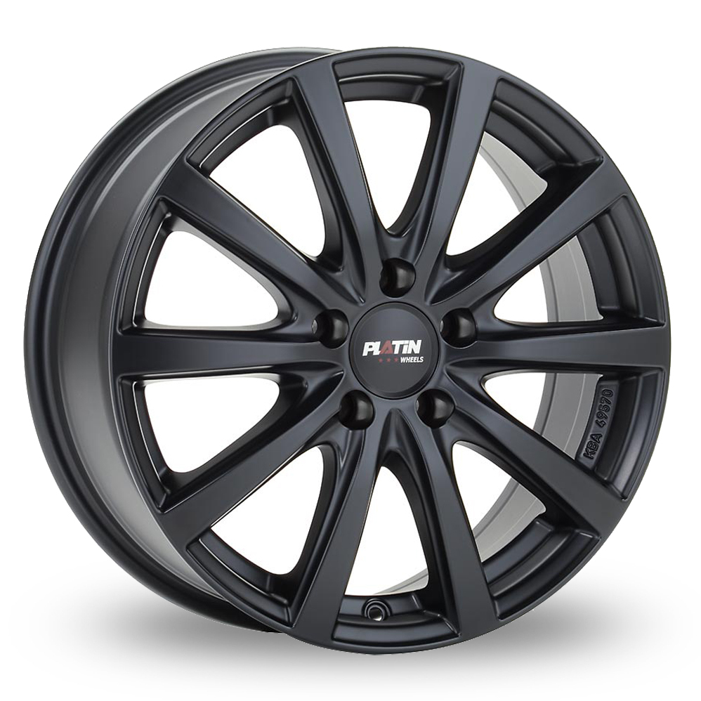 18 Inch Platin P 69 Matt Black Alloy Wheels