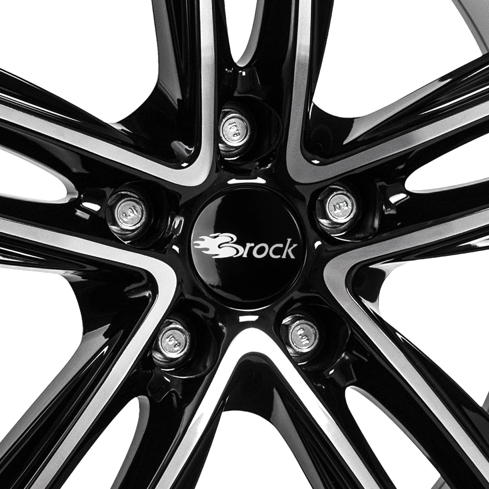 17 Inch RC Design RC27 Gloss Black Polished Face Alloy Wheels