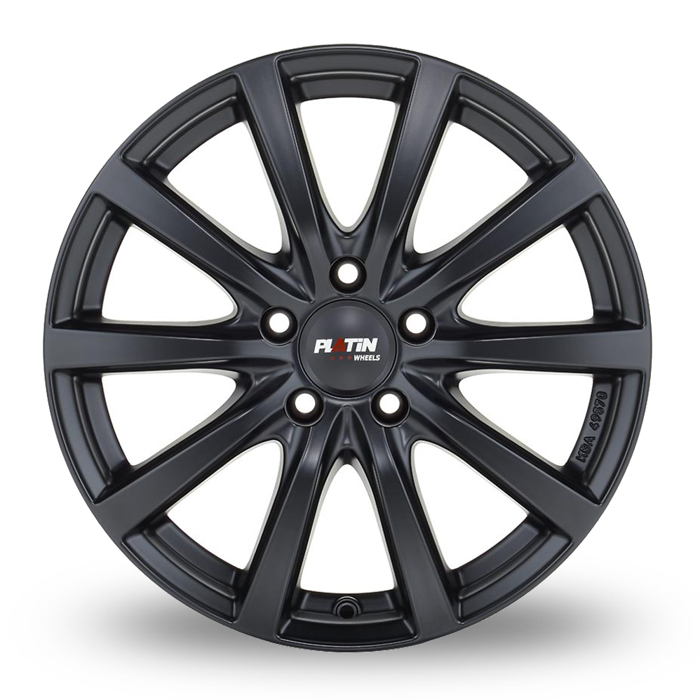 18 Inch Platin P 69 Matt Black Alloy Wheels