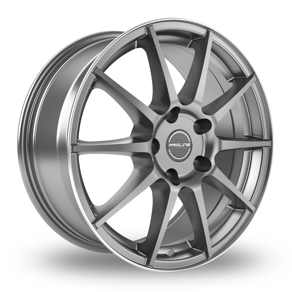 17 Inch Proline UX100 Grey Rim Polished Alloy Wheels