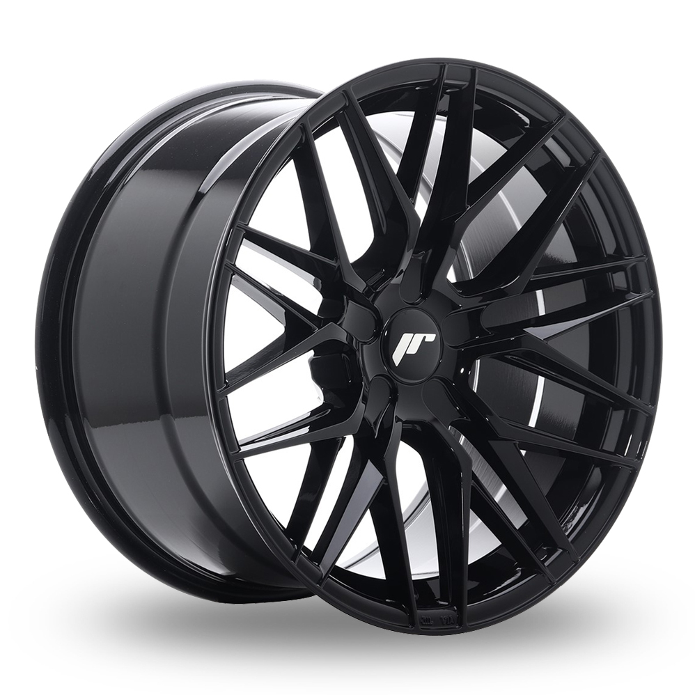 18 Inch Japan Racing JR28 () (Custom Fitment) Gloss Black Alloy Wheels